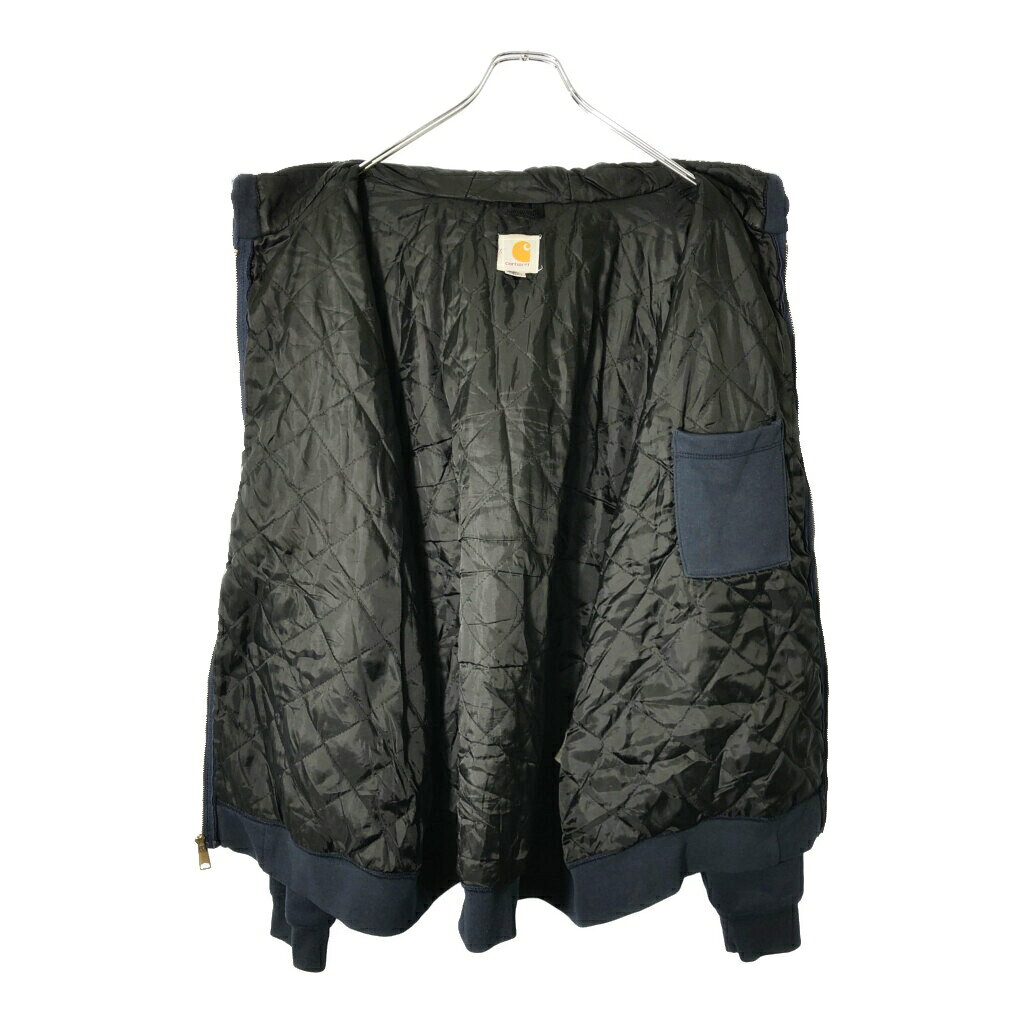 YAMAHISA USEDCLOTHINGSHOPのCarhartt カーハート フルジップ スウェットパーカー 大きいサイズ ネイビー(メンズ 2XL)中古 古着 V8928｜アングル3