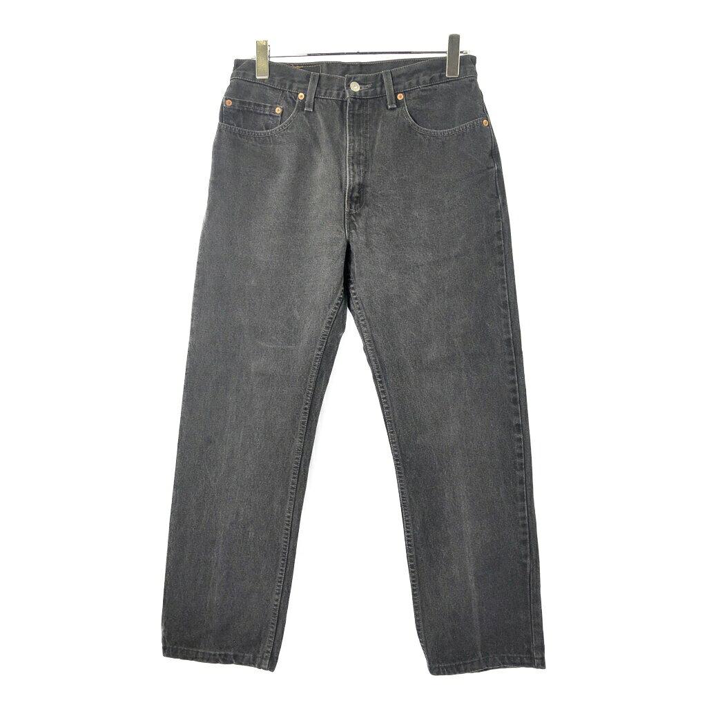 Rakuten - 90年代 USA製 Levi's リーバイス 505 デニムパンツ ブラック(メンズ W33 L30)中古 古着 V8945