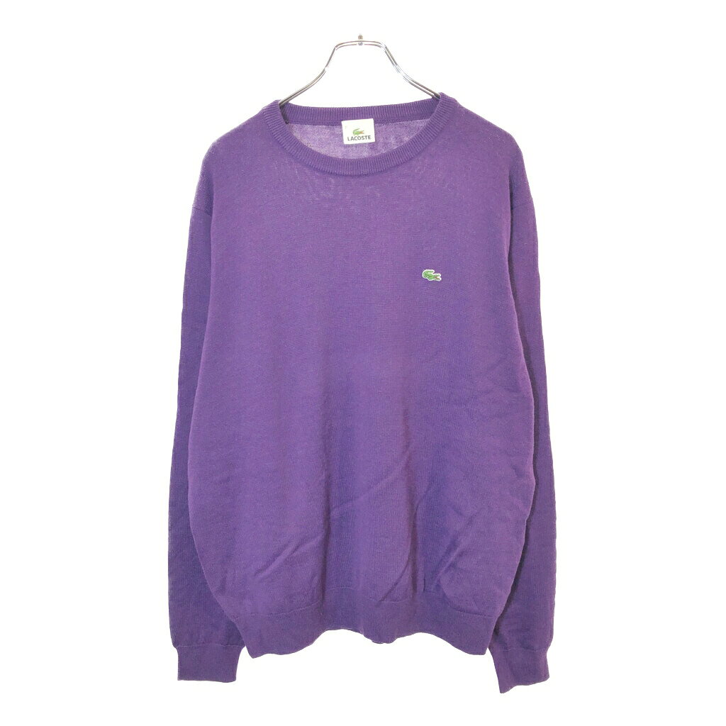 DESCRIPTION ブランドLACOSTE/ラコステ サイズ【サイズ】7【実寸】 着丈：約72cm身幅：約61cm裄丈：約95cm袖下丈：約51cm 主な素材表地 : アクリル 色パープル 仕様 状態 商品管理番号V9765 ABOUT ITEM商品撮影時の照明やお使いのモニター・ブラウザ等ご覧いただく環境により実物と商品画像の色が多少異なる場合がございます。全てアメリカからの輸入品ですがブランドやアイテムによりそれぞれサイズ感が異なります。生地の伸縮や厚み等、測定に多少の誤差が生じる場合がございますが、表記サイズと合わせまして実寸値を記載させていただいておりますので必ずご確認ください。新品や未使用品と記載があるもの以外は全て中古品ですので、程度は異なりますが使用感がございます。状態は慎重に確認し商品説明や画像により記載しておりますが、全てを記載することは中古品の特性上困難です。ご不明な点やご質問がございましたらお気軽にお問い合わせください。