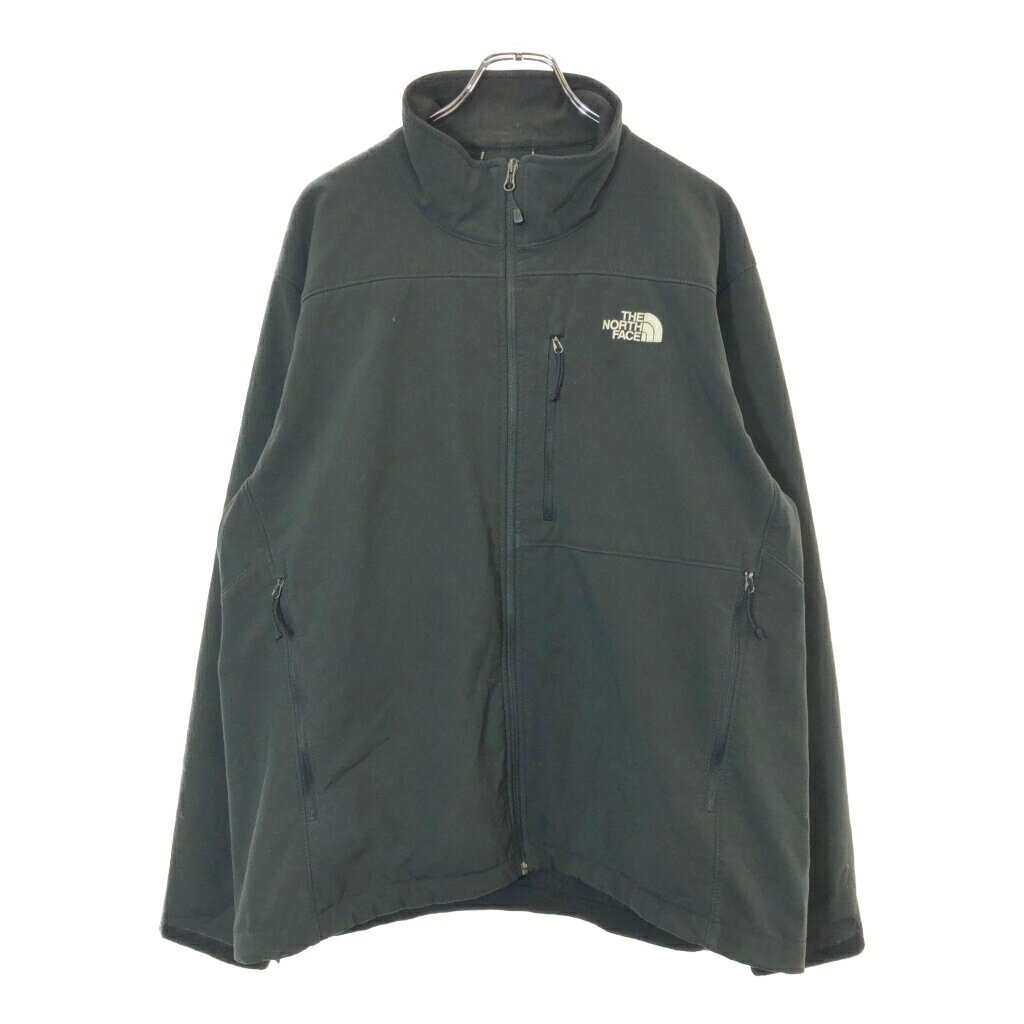 Rakuten - THE NORTH FACE ノースフェイス ソフトシェルジャケット アウトドア ブラック(メンズ XL)中古 古着 V9873