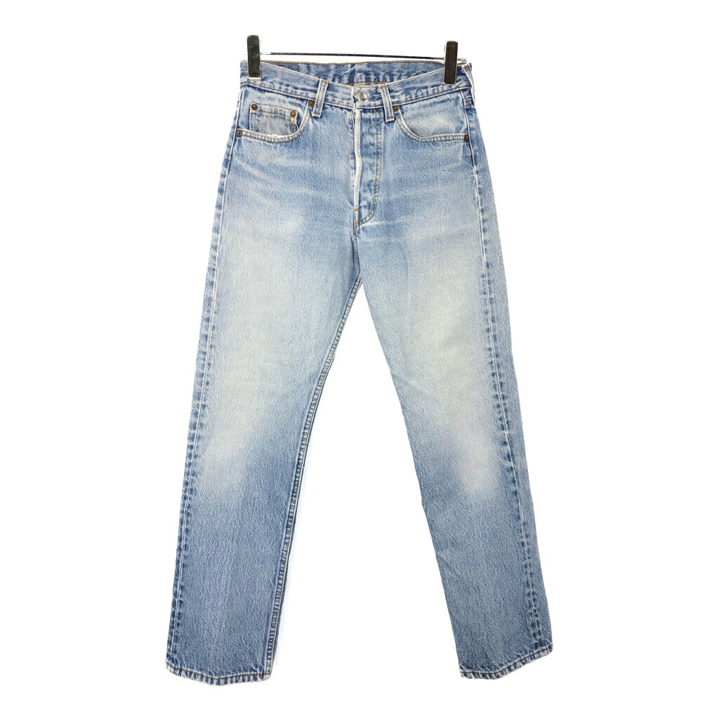 80年代 USA製 Levi's リーバイス 501 デニムパンツ ブルー(メンズ W30 L32)中古 古着 X0338