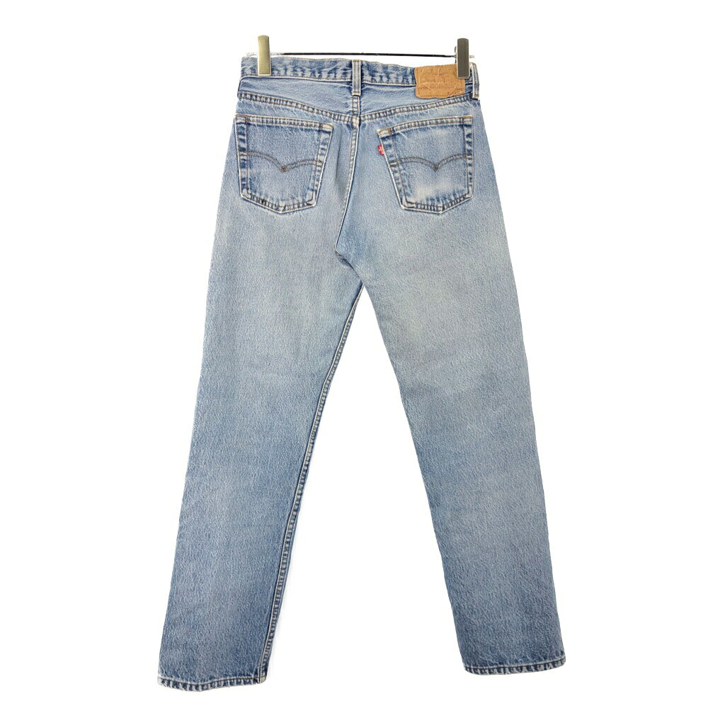 YAMAHISA USEDCLOTHINGSHOPの80年代 USA製 Levi's リーバイス 501 デニムパンツ ブルー(メンズ W30 L32)中古 古着 X0338｜アングル2