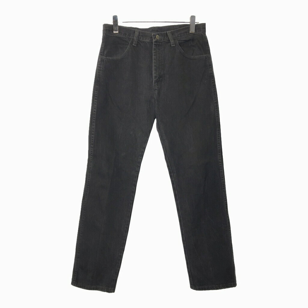 RUSTLER ラスラー デニムパンツ ブラック(メンズ W33 L32)中古 古着 X0344
