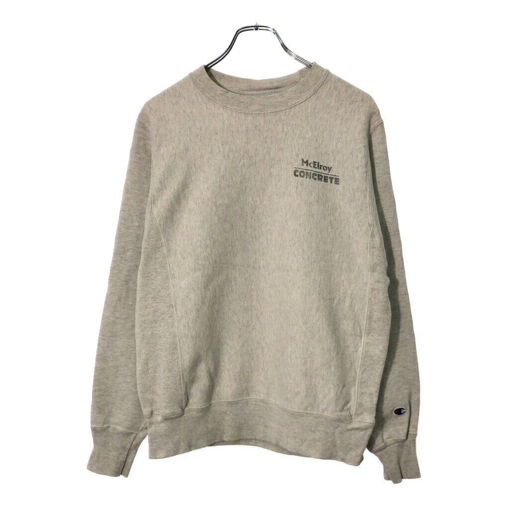 Collaboration - Champion チャンピオン REVERSE WEAVE リバースウィーブ スウェット 企業ロゴ グレー(メンズ SMALL)中古 古着 X0412