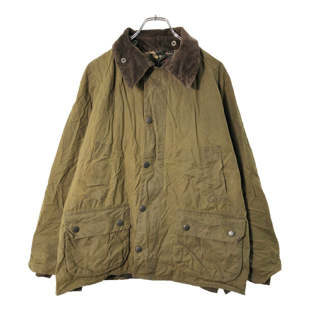 Rakuten - イングランド製 CLASSIC BEDALE オイルドジャケット オリーブ(メンズ C40/102CM)中古 古着 X0686