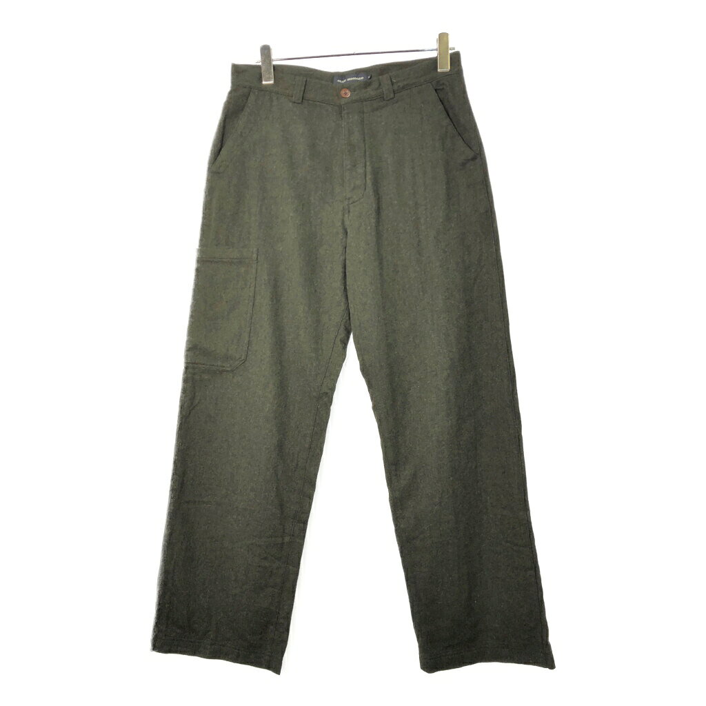 乐天商城 - CLUB MONACO ウール カーゴパンツ オリーブ(メンズ 32)中古 古着 X0761