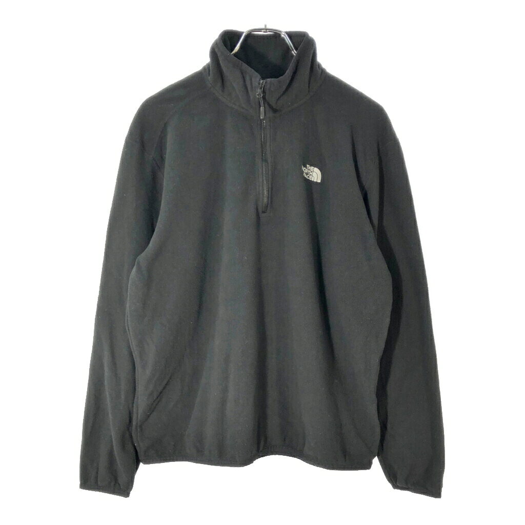 樂天商城 - THE NORTH FACE ノースフェイス ハーフジップ フリースジャケット アウトドア ブラック(メンズ L)中古 古着 X2014