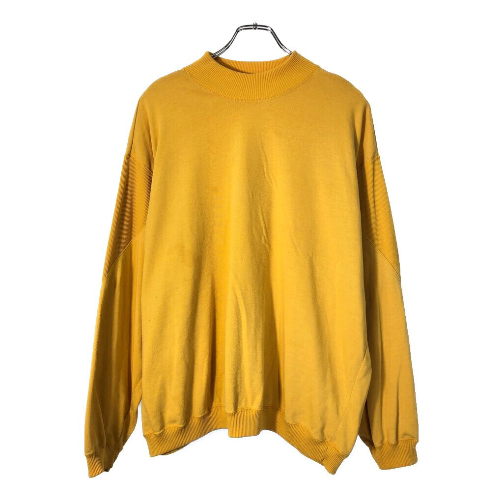 樂天商城 - 90年代 Geoffrey Hunter Sport モックネック スウェット 大きいサイズ イエロー(メンズ 2XL)中古 古着 X2115