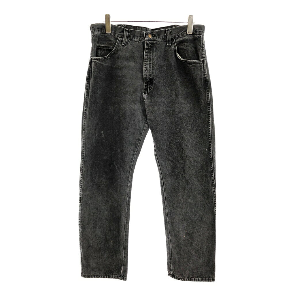 RUSTLER ラスラー デニムパンツ ブラック(メンズ W36 L30)中古 古着 X2153