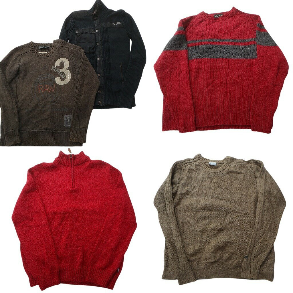 DESCRIPTION 商品名古着卸 まとめ売り ブランドMIX セーター 5枚セット (メンズ M ) チャップス コロンビア エディーバウアー 中古 古着 ND5347 性別メンズ※記載のない性別の商品が含まれてる場合がございます。 サイズ/枚数M-5枚※サイズ表記のないものを、こちらの主観で振り分ける場合もあります。 合計枚数5枚セット その他ブランドMIX 状態全て検品済み、経年の着用感、多少の汚れ、ダメージが含まれます。ジャンクや酷いダメージは取り除いております。 ※あくまで人の手での選別という点ご理解頂き、見落としレベルはご了承下さい。 商品管理番号ND5347 ABOUT ITEM商品撮影時の照明やお使いのモニター・ブラウザ等ご覧いただく環境により実物と商品画像の色が多少異なる場合がございます。全てアメリカからの輸入品ですがブランドやアイテムによりそれぞれサイズ感が異なります。生地の伸縮や厚み等、測定に多少の誤差が生じる場合がございますが、表記サイズと合わせまして実寸値を記載させていただいておりますので必ずご確認ください。新品や未使用品と記載があるもの以外は全て中古品ですので、程度は異なりますが使用感がございます。状態は慎重に確認し商品説明や画像により記載しておりますが、全てを記載することは中古品の特性上困難です。ご不明な点やご質問がございましたらお気軽にお問い合わせください。