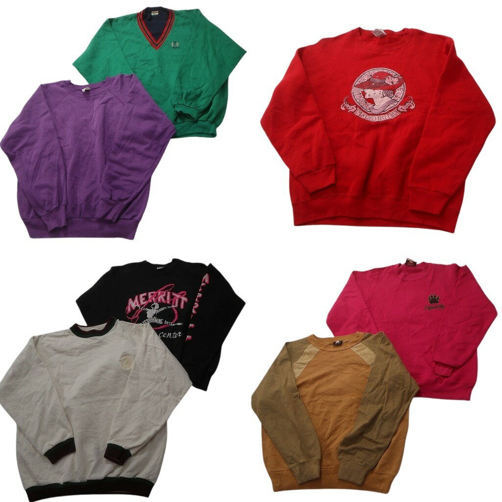 DESCRIPTION 商品名古着卸 まとめ売り オールド スウェット 7枚セット (メンズ M ) フルーツオブザルーム ワンポイント 袖プリント 中古 古着 ND5502 性別メンズ※記載のない性別の商品が含まれてる場合がございます。 ...