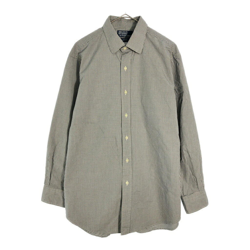 Polo by Ralph Lauren ポロ ラルフローレン CURHAM ボタンダウン 長袖シャツ ギンガムチェック マルチカラー(メンズ L)中古 古着 X4332
