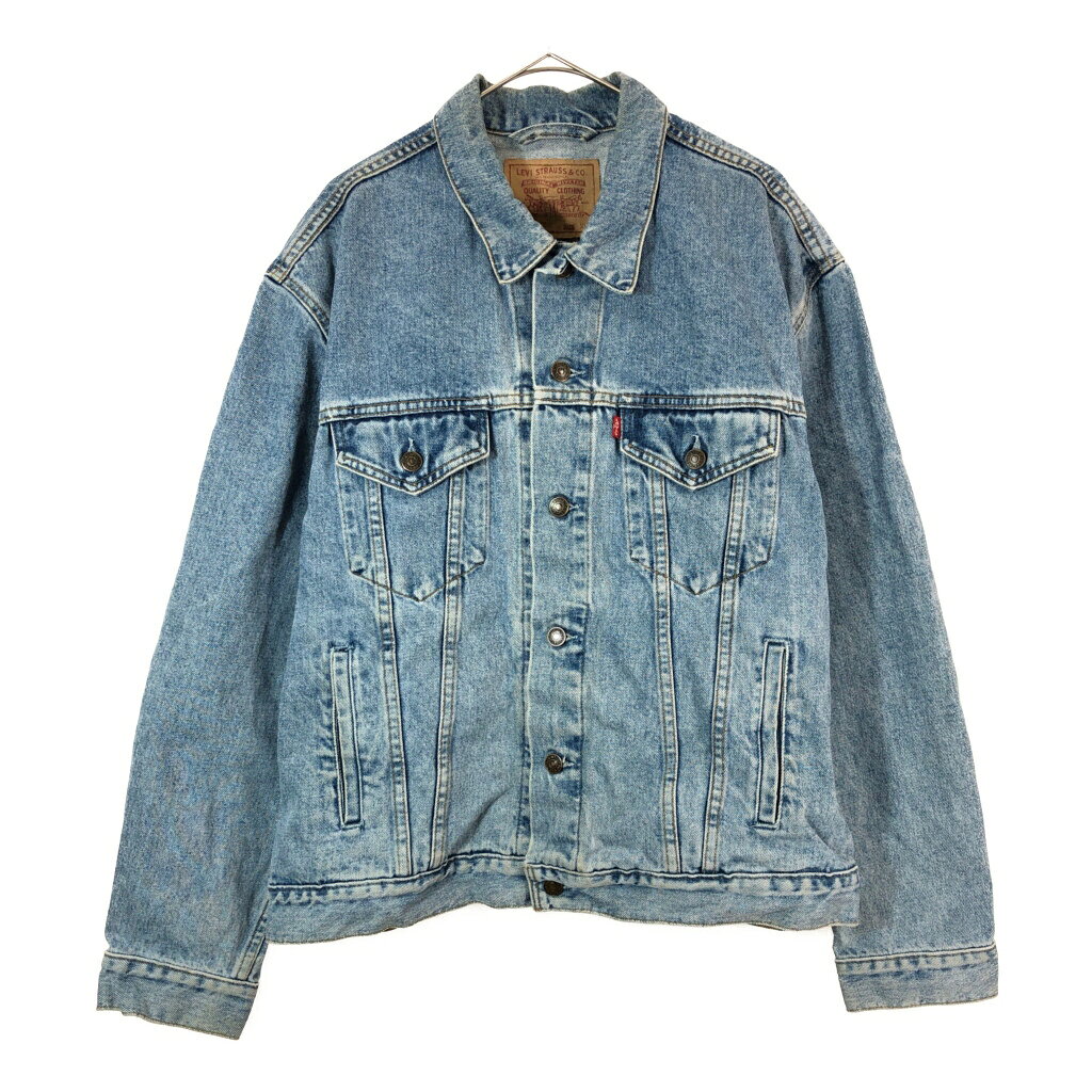 90年代 Levi's リーバイス 70503-02 デニムトラッカージャケット ブルー(メンズ XL)中古 古着 X4765