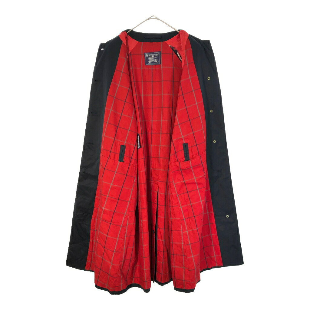 80年代 イングランド製 Burberrys バーバリーズ ステンカラーコート ネイビー(レディース 10 LONG)中古 古着 heb-webstore-10247880 YAMAHISA USEDCLOTHINGSHOP サンプル画像3