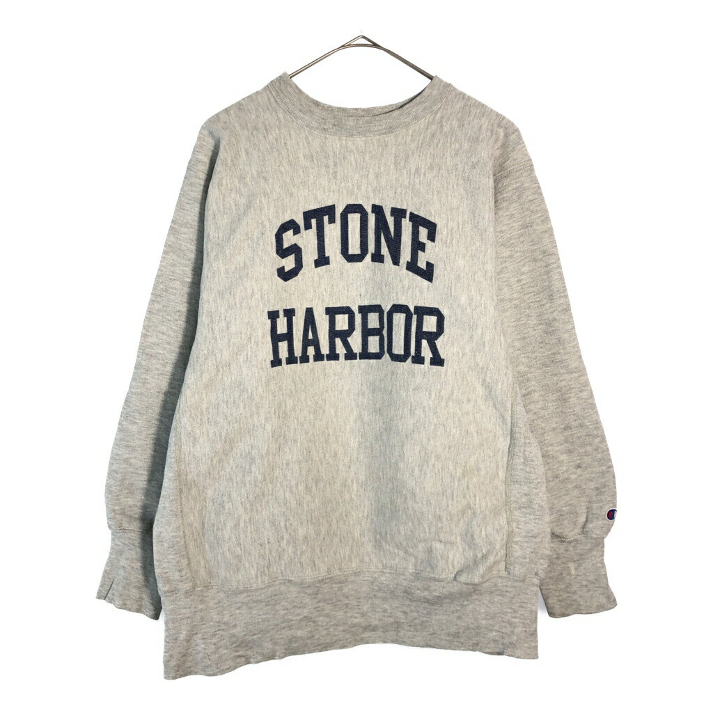 Sweat - 90年代 USA製 Champion チャンピオン REVERSE WEAVE リバースウィーブ スウェット カレッジ グレー(メンズ LARGE)中古 古着 X4401