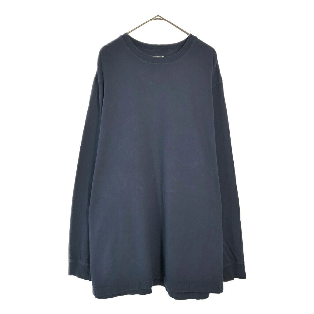 Rakuten - Carhartt カーハート 長袖Tシャツ ネイビー(メンズ XL)中古 古着 X5151