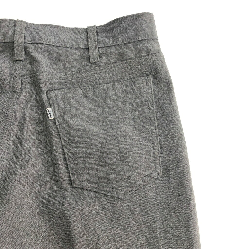 YAMAHISA USEDCLOTHINGSHOPの80年代 Levi's リーバイス STA-PREST スタプレスト スラックスパンツ グレー(メンズ W34 L32)中古 古着 X5651｜アングル3