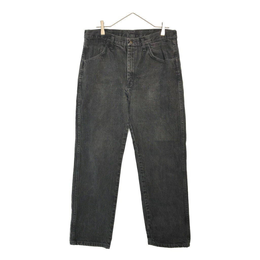 RUSTLER ラスラー デニムパンツ ブラック(メンズ W34 L30)中古 古着 X6364