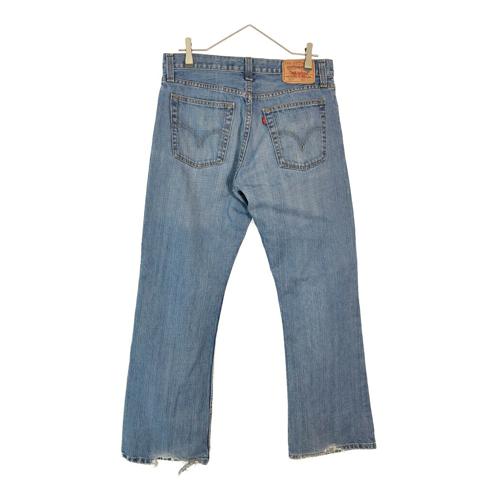 00年代 Levi's リーバイス 527 ブーツカット デニムパンツ ブルー(メンズ W32 L30)中古 古着 X6613