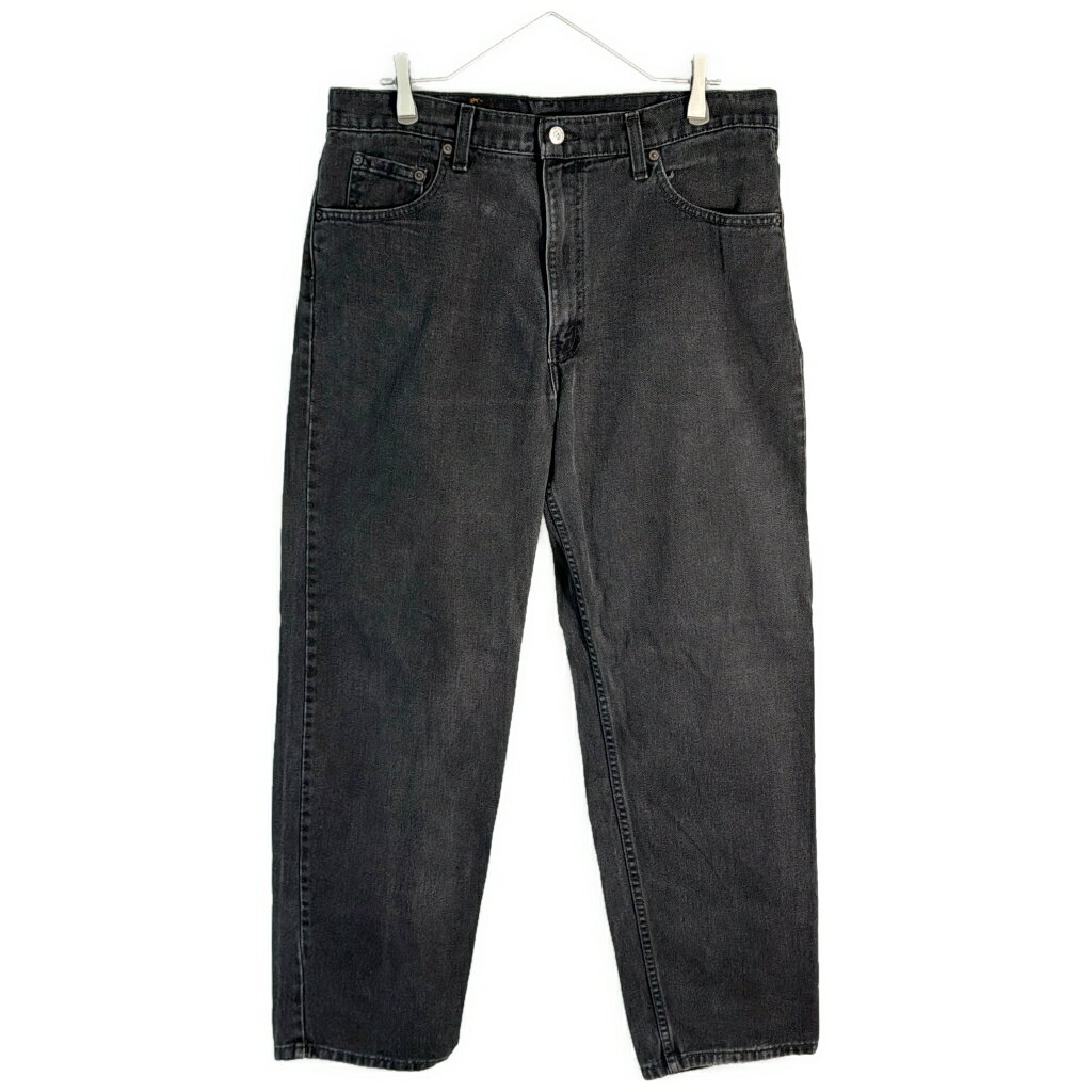 90年代 カナダ製 Levi's リーバイス 550 デニムパンツ ブラック(メンズ W36 L30)中古 古着 X6972
