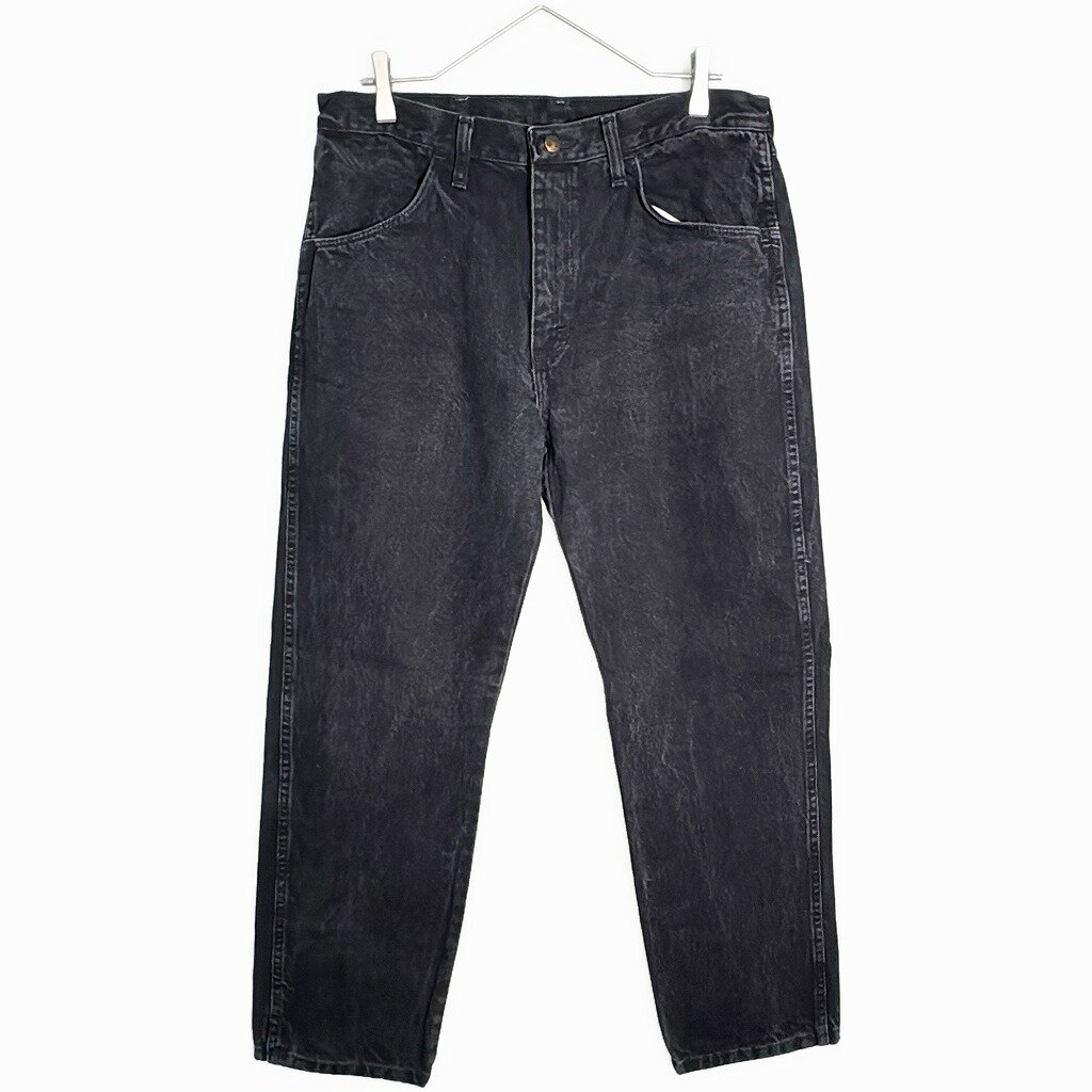 RUSTLER ラスラー デニムパンツ ブラック(メンズ W34 L30)中古 古着 X7402