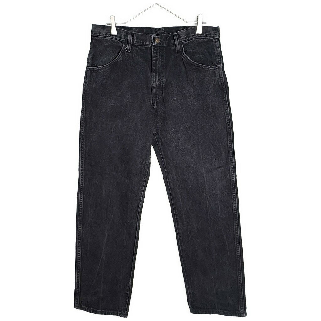 RUSTLER ラスラー デニムパンツ ブラック(メンズ W34 L30)中古 古着 X7409