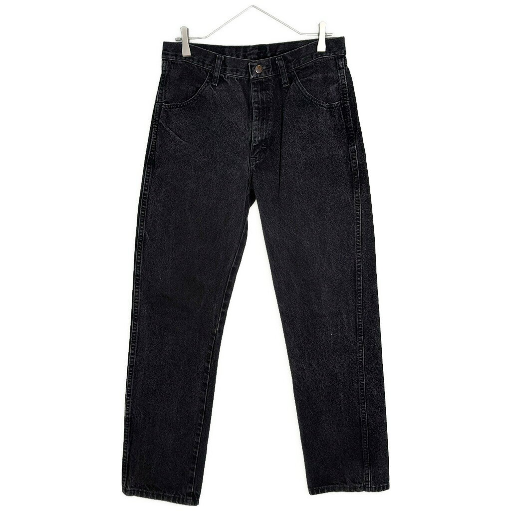 RUSTLER ラスラー デニムパンツ ブラック(メンズ W31 L30相当)中古 古着 X7423