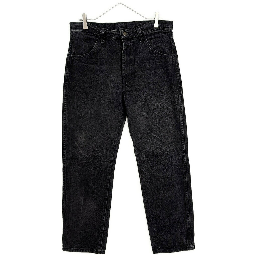 RUSTLER ラスラー デニムパンツ ブラック(メンズ W34 L30)中古 古着 X7425