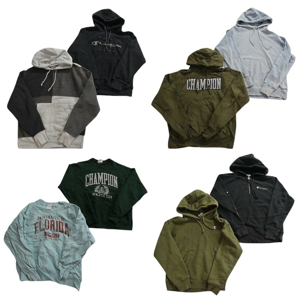 樂天商城 - 古着卸 まとめ売り チャンピオン Champion リバースウィーブ スウェット 8枚セット (メンズ M ) クレイジーパターン 中古 古着 NE1746