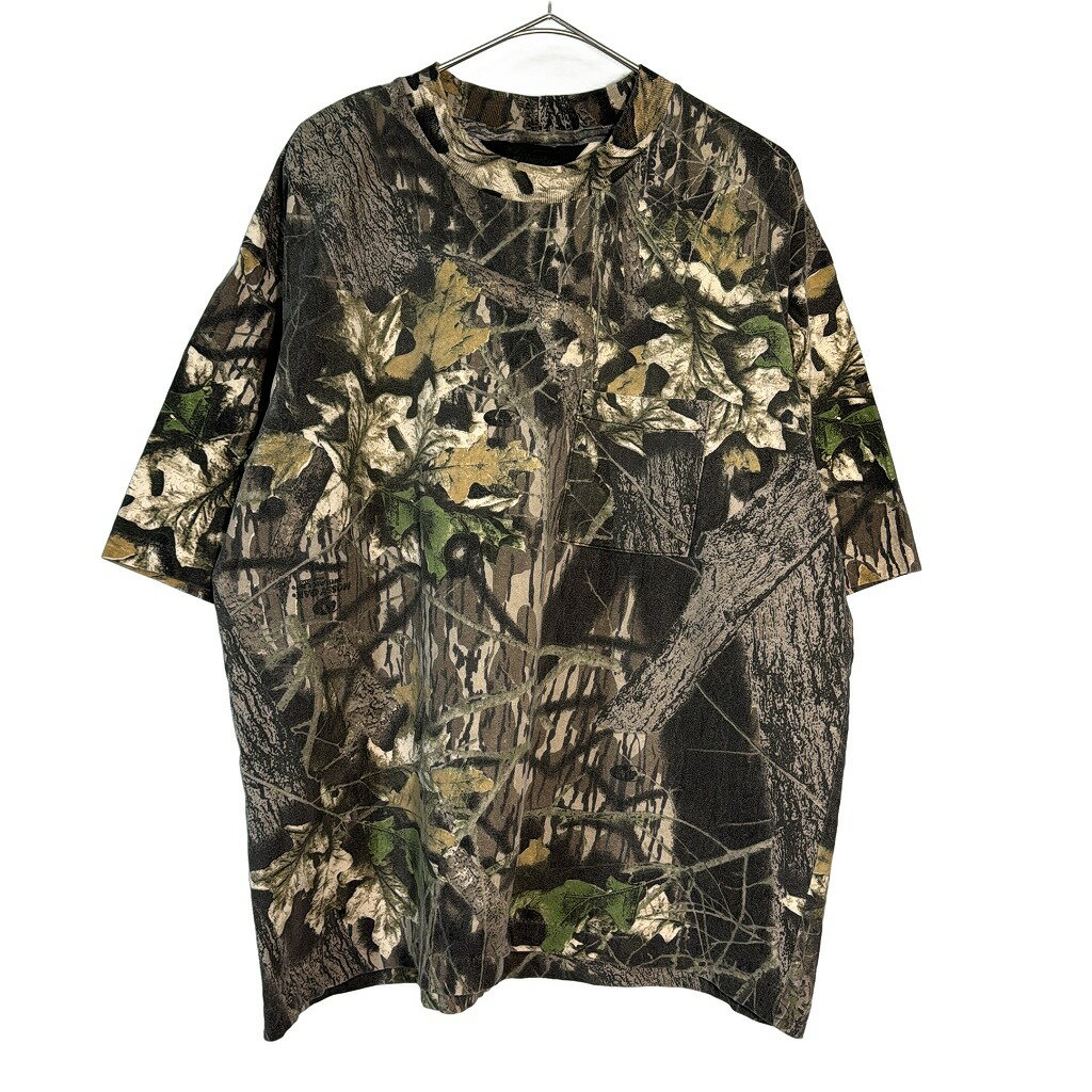 乐天商城 - 90年代 LIBERTY リバティ リアルツリーカモTシャツ 迷彩(メンズ X-LARGE)中古 古着 X7721