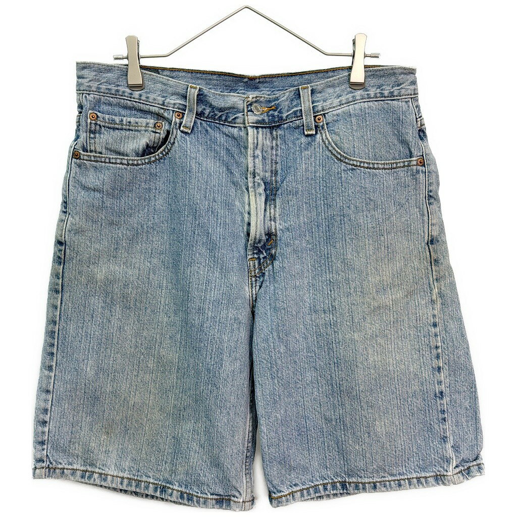 Levi's リーバイス 550 デニムショートパンツ ライトブルー(メンズ W34)中古 古着 X7750