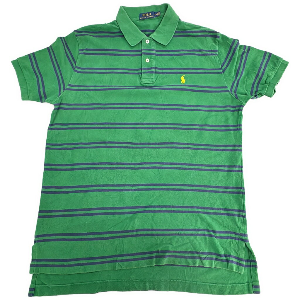 楽天市場】polo ralph lauren ボーダー グリーン（ポロシャツ