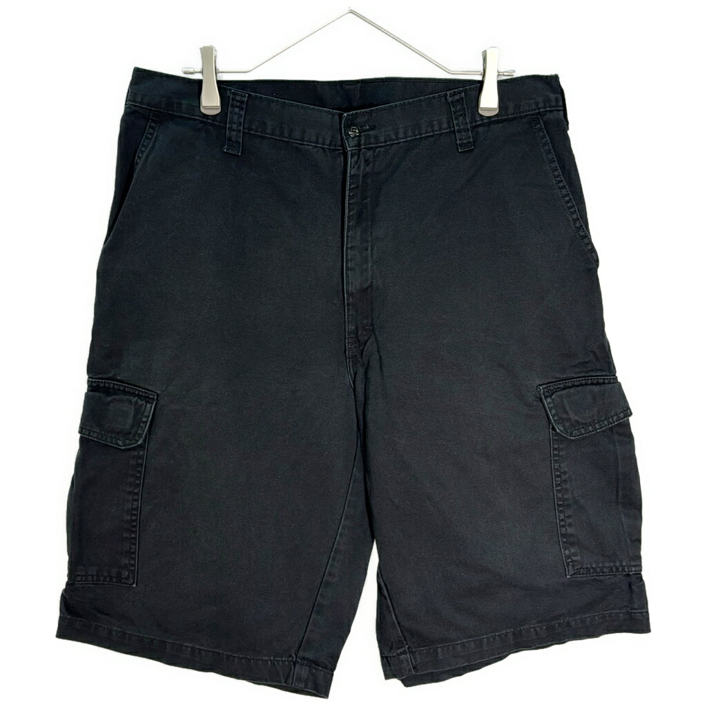 乐天商城 - Dickies ディッキーズ カーゴワークショートパンツ ブラック(メンズ W36)中古 古着 X8155