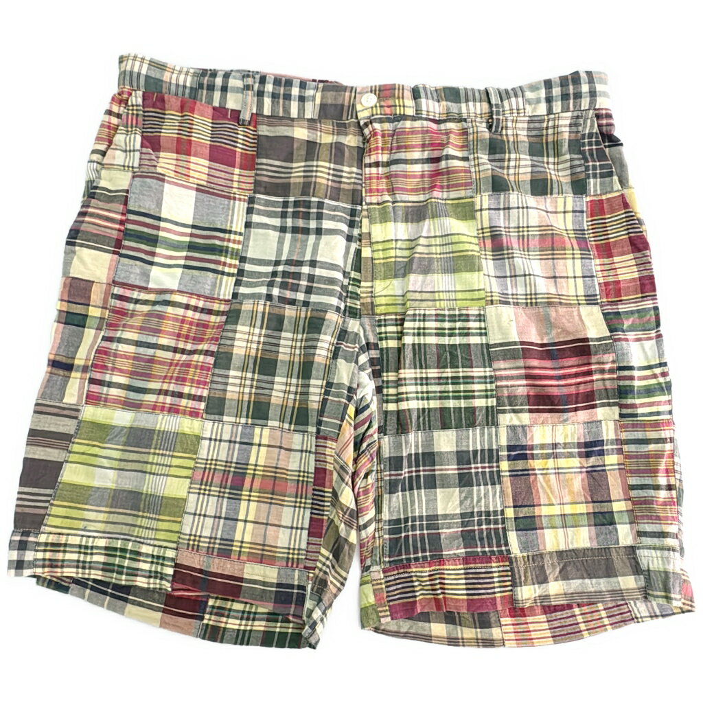 Rakuten - Polo by Ralph Lauren ポロ ラルフローレン パッチワーク ショートパンツ チェック マルチカラー(メンズ W36)中古 古着 X8473