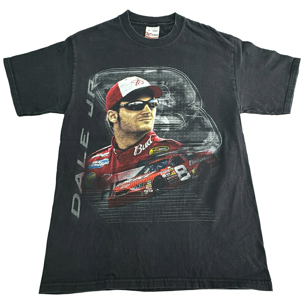CHASE AUTHENTICS チェイス オーセンティック NASCAR ナスカー レーシングTシャツ ブラック(メンズ M)中古 古着 X8669
