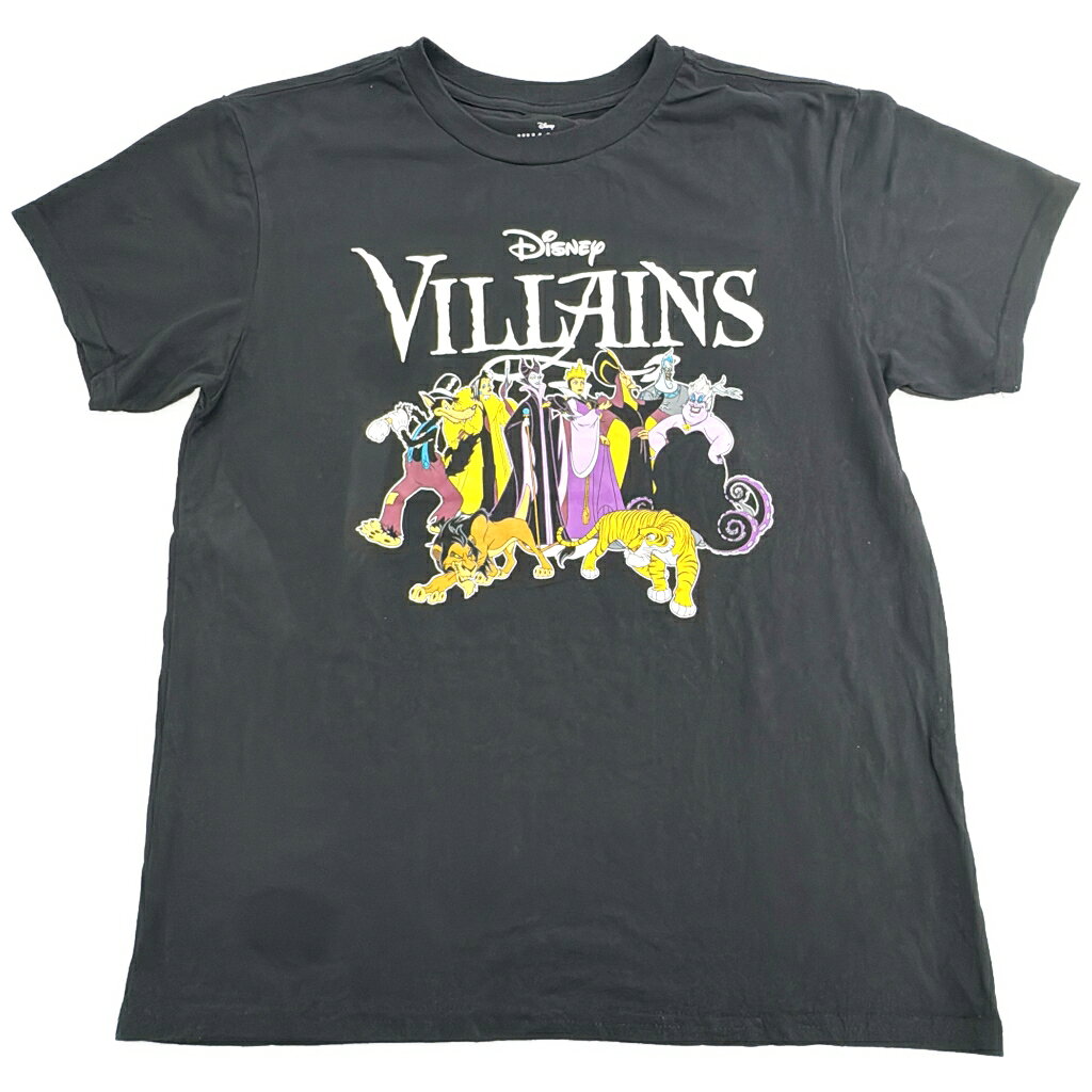 樂天商城 - Disney VILLAINS ディズニー ヴィランズ 半袖Tシャツ ブラック(メンズ L)中古 古着 X8735
