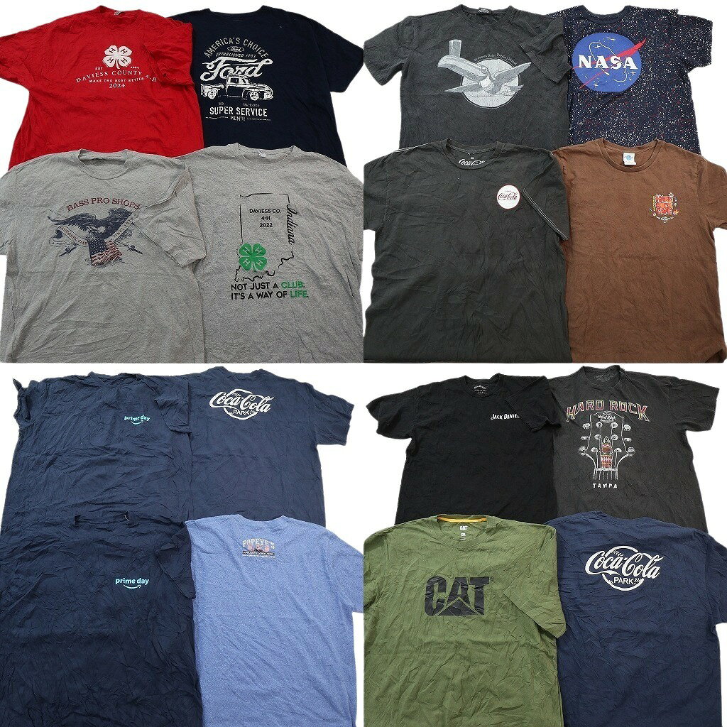 樂天商城 - 古着卸 まとめ売り 有名企業 Tシャツ 16枚セット ( メンズ XL/2XL ) ハードロックカフェ コカ・コーラ ジャックダニエル 中古 古着 NE3689