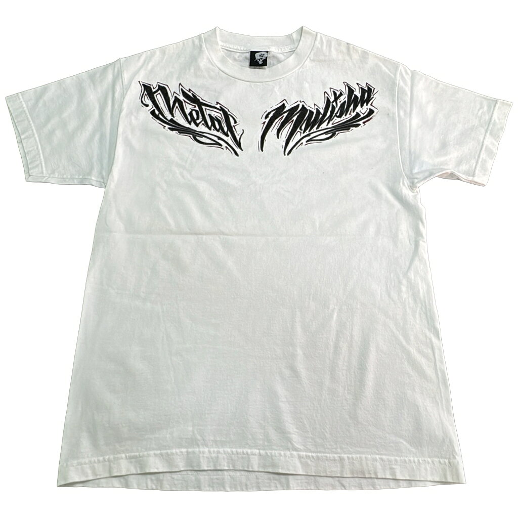 METAL MULISHA ロゴTシャツ ホワイト(メンズ MEDIUM)中古 古着 X9286