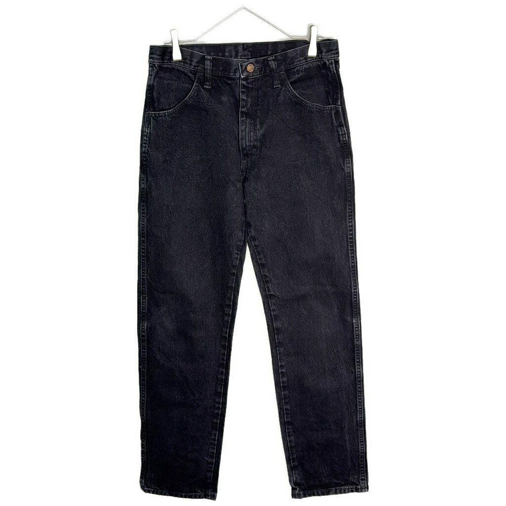 RUSTLER ラスラー デニムパンツ ブラック(メンズ W32 L32)中古 古着 X9686