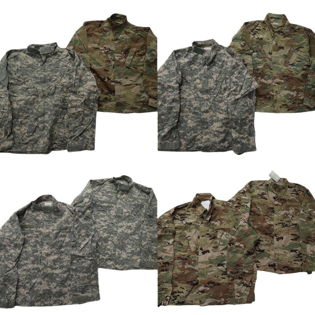 乐天商城 - 古着卸 まとめ売り 米軍実物 コンバットジャケット ミリタリー 8枚セット ( メンズ XL/2XL ) デッドストック マルチカム 中古 古着 NE4808