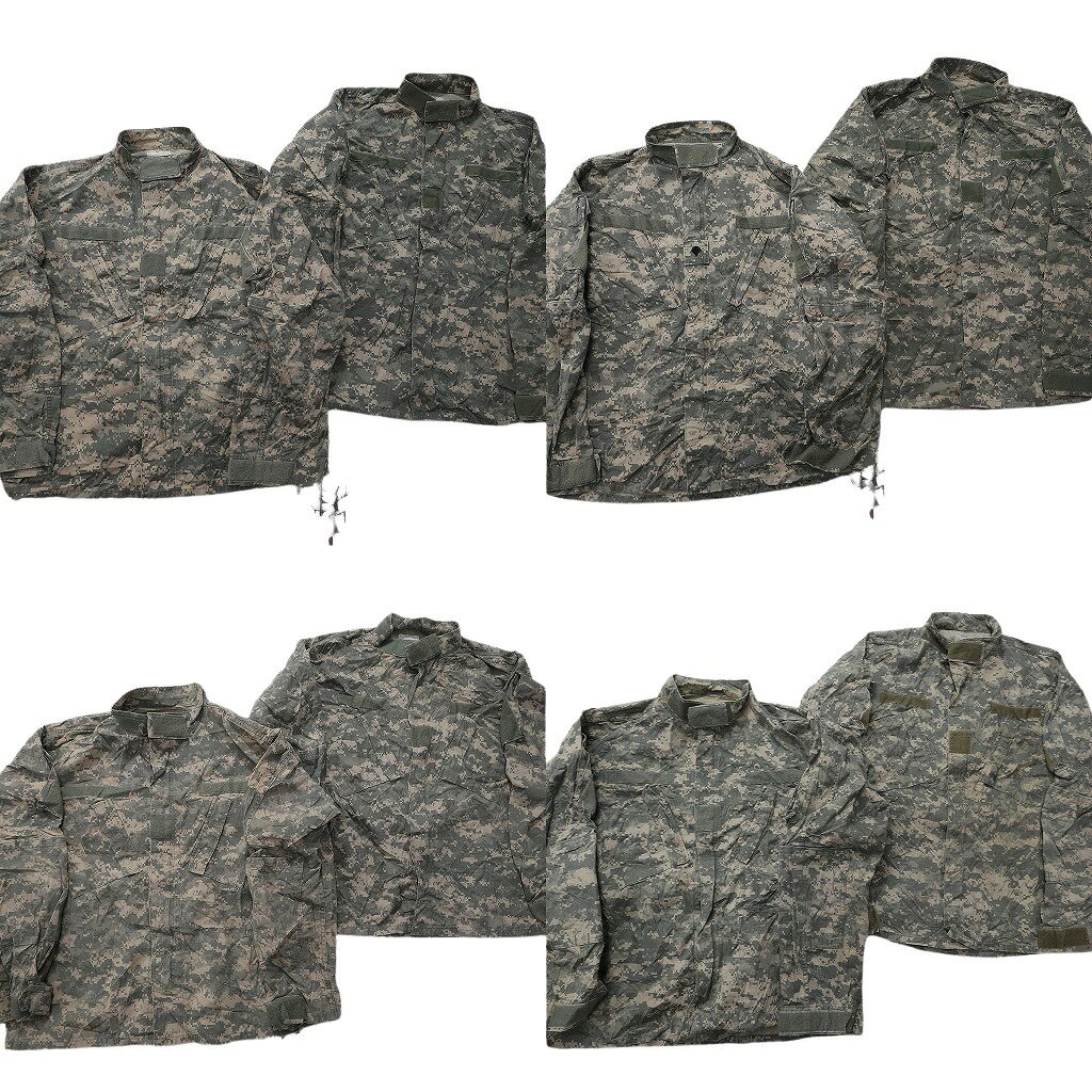 Rakuten - 古着卸 まとめ売り 米軍実物 コンバットジャケット ミリタリー 8枚セット ( メンズ L ) デジカモ 中古 古着 NE4809