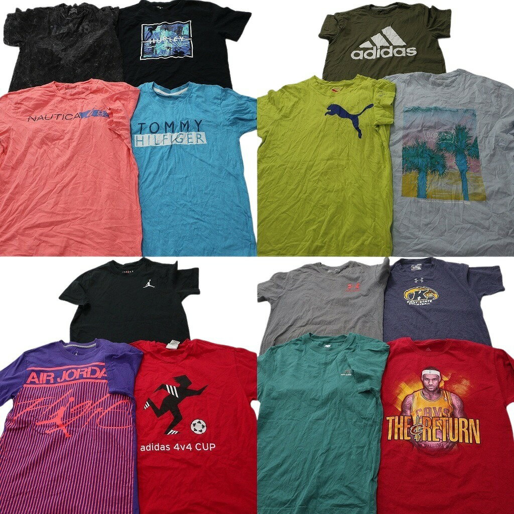 樂天商城 - 古着卸 まとめ売り ブランドMIX Tシャツ 14枚セット ( メンズ M/L ) リーバイス ジョーダン プーマ ニューバランス 中古 古着 NE5197