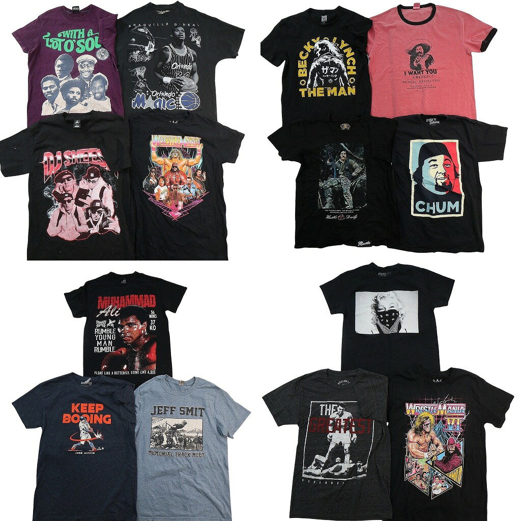 樂天商城 - 古着卸 まとめ売り 人物 Tシャツ 14枚セット ( メンズ XS/S ) モハメドアリ NBA シャキールオニール 中古 古着 NE7450