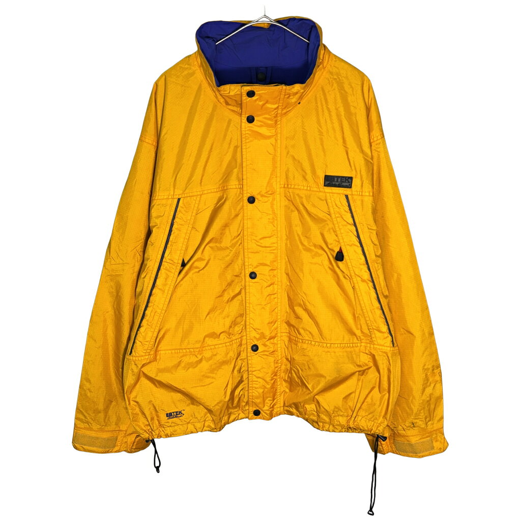 Rakuten - 00年代 Eddie Bauer EBTEK エディー・バウアー イービーテック ナイロンジャケット アウトドア イエロー(メンズ XL)中古 古着 Y2017