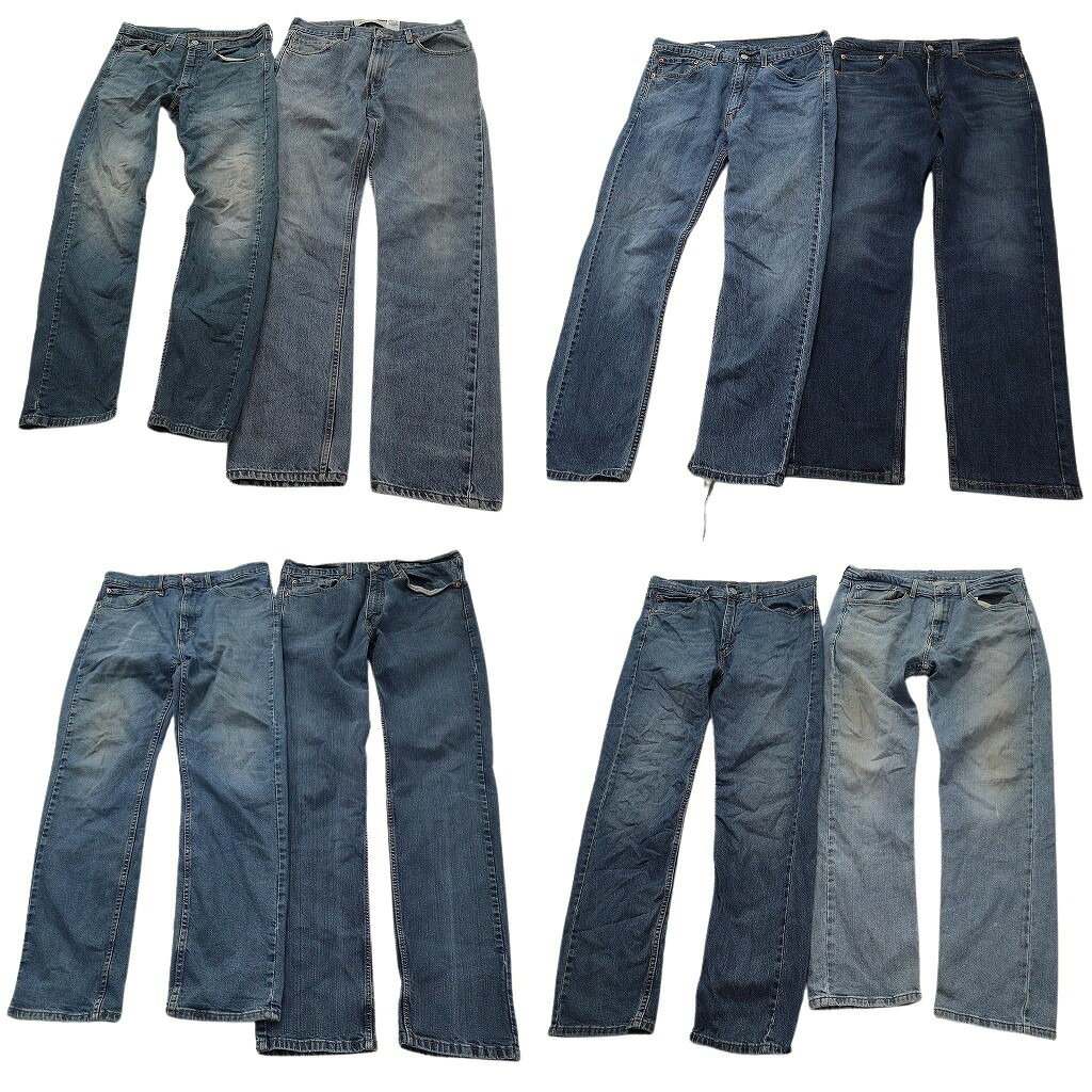 樂天商城 - 古着卸 まとめ売り リーバイス 505 デニムパンツ 8枚セット ( メンズ 34 ) テーパード　ジッパーフライ アメカジ 中古 古着 NE8342