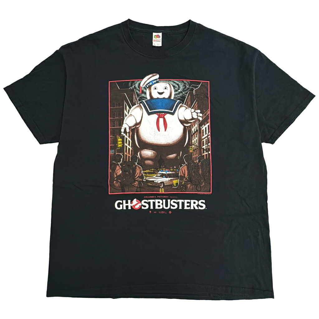 Ghostbusters 고스트 버스터즈 반소매 T셔츠 무비 블랙(맨즈 XL) 중고 헌 옷 Y2801