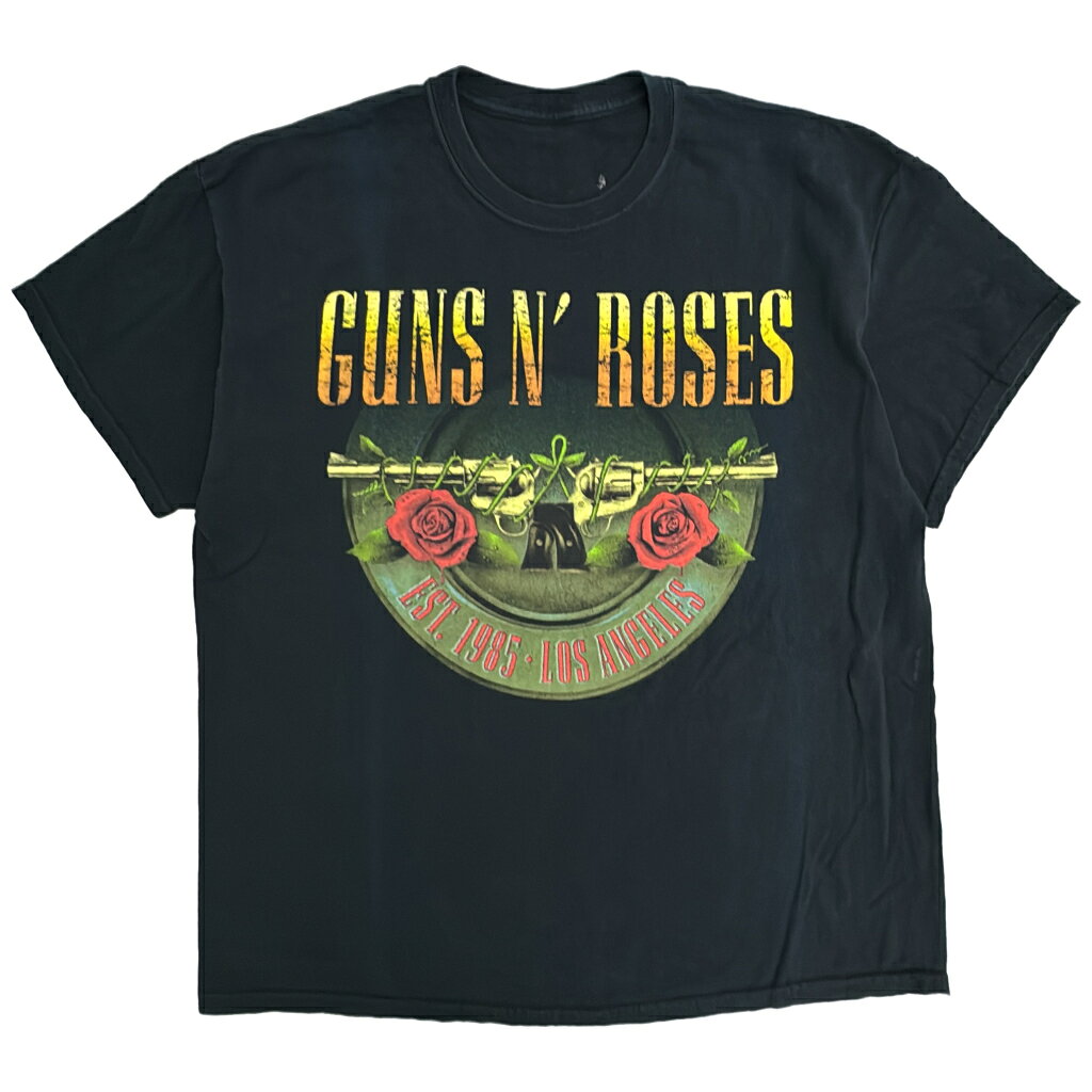 樂天商城 - GUNS N' ROSES ガンズ・アンド・ローゼス 2017 ツアーTシャツ バンド ブラック(メンズ XL相当)中古 古着 Y2908