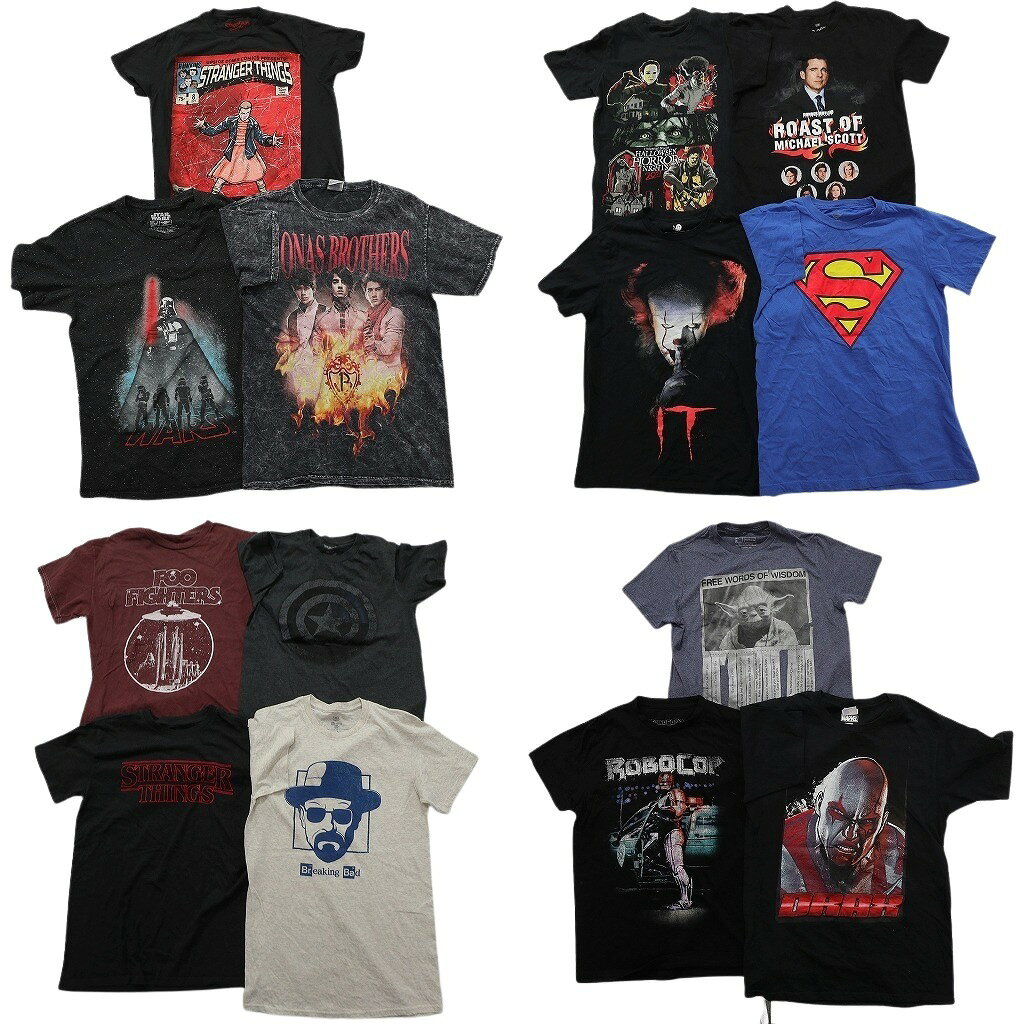 樂天商城 - 古着卸 まとめ 映画・ドラマ Tシャツ 14枚セット ( メンズ XS/S ) スターウォーズ ストレンジャーシングス DCコミック 中古 古着 NF0612