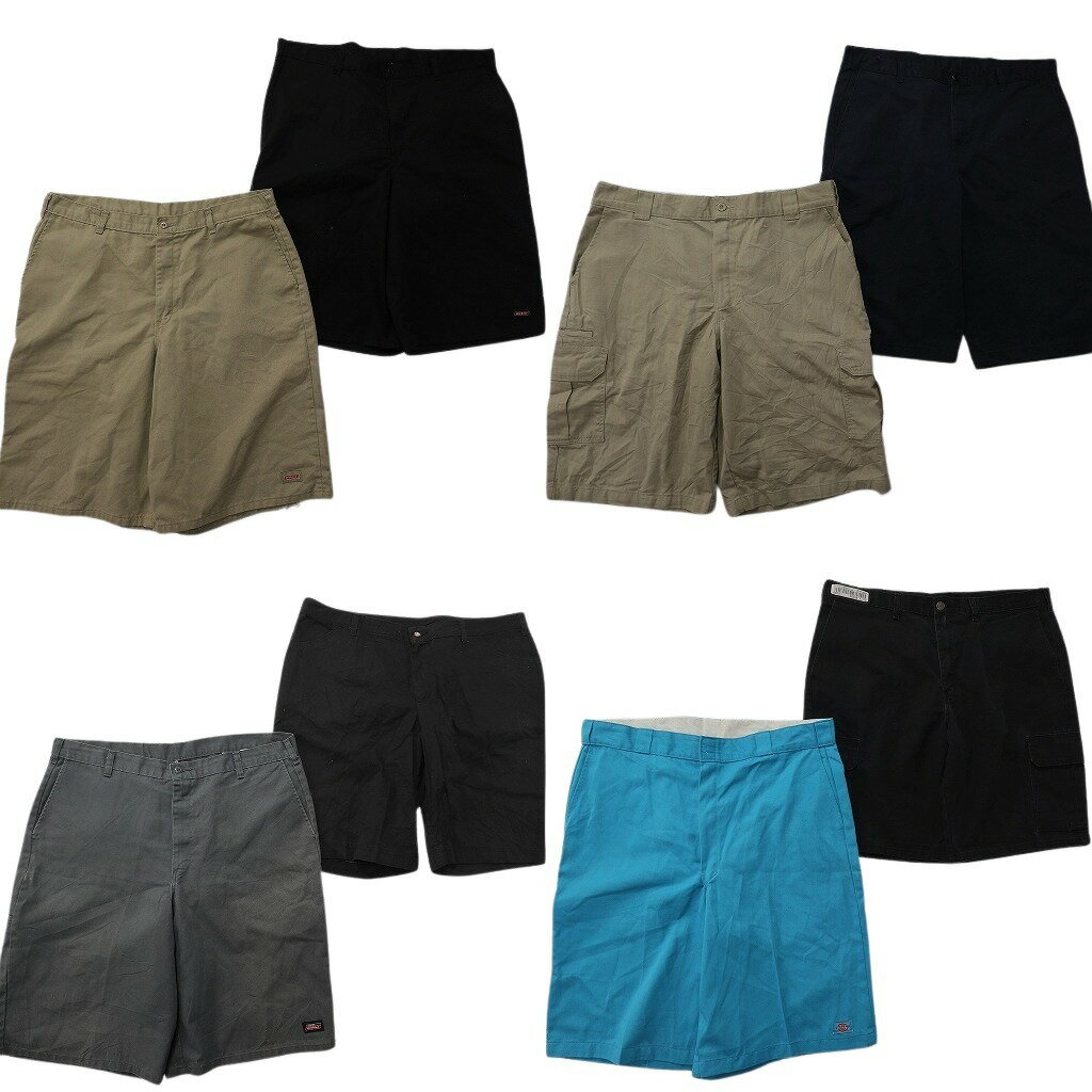 樂天商城 - 古着卸 まとめ売り ディッキーズ ショートパンツ 8枚セット ( メンズ 40 ) カーゴ ベージュ ブラック 中古 古着 NF0748