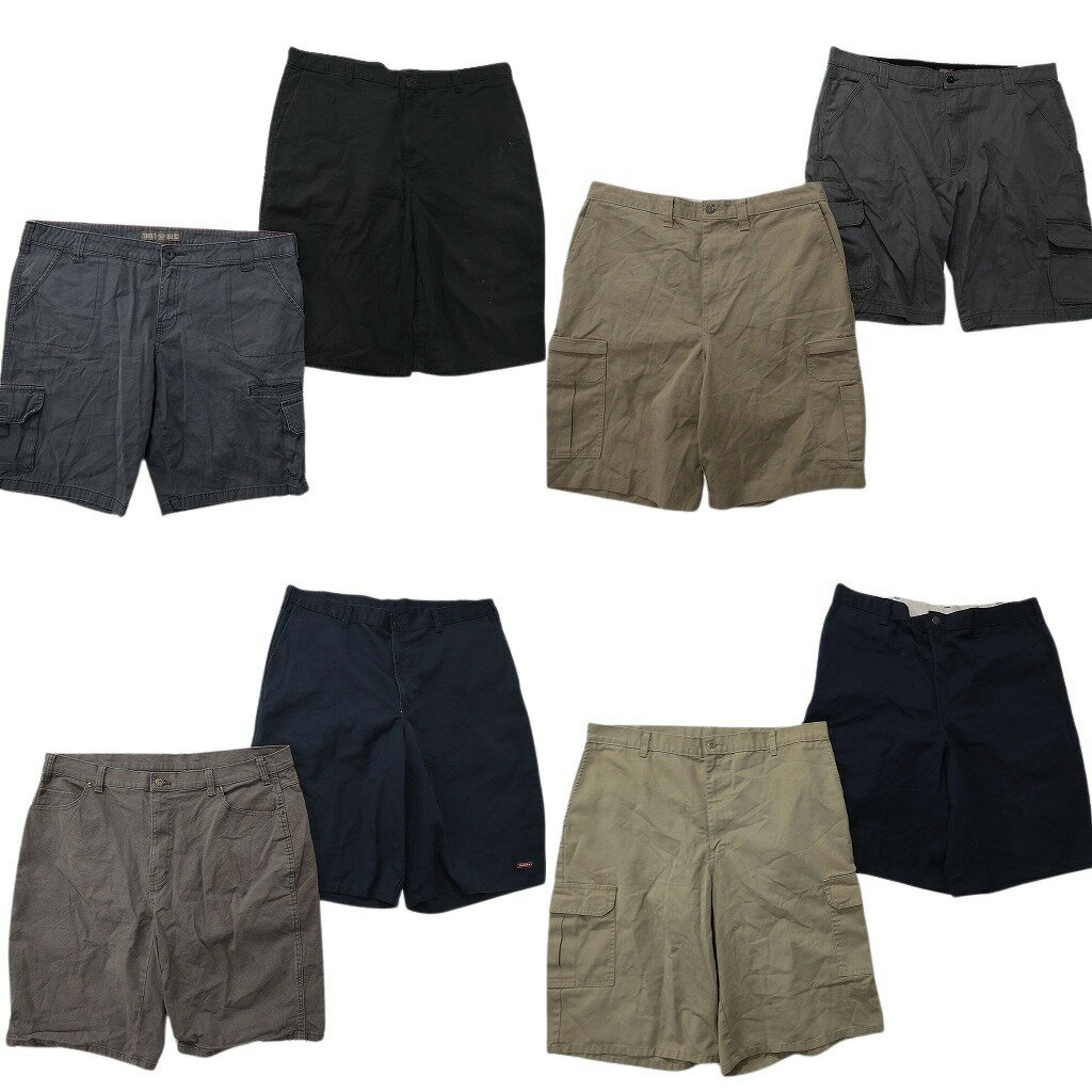 樂天商城 - 古着卸 まとめ売り ディッキーズ ショートパンツ 8枚セット ( メンズ 38 ) カーゴ ベージュ ネイビー ブラック 中古 古着 NF0751